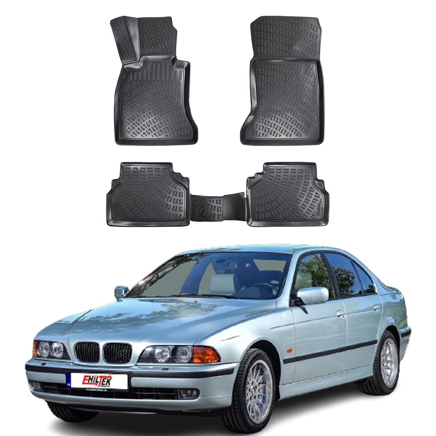 Floor Mats Liner For BMW 5 Series E39 1996-2003 Waterproof 3D Molded All Weather