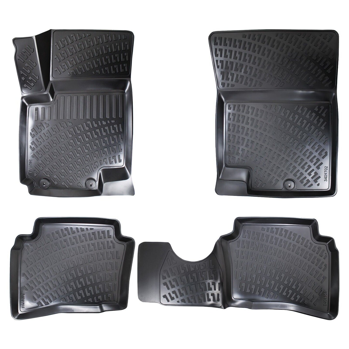 Floor Mats Liner Fits Kia Soul 2010-2013 Waterproof 3D Molded All Weather Eco