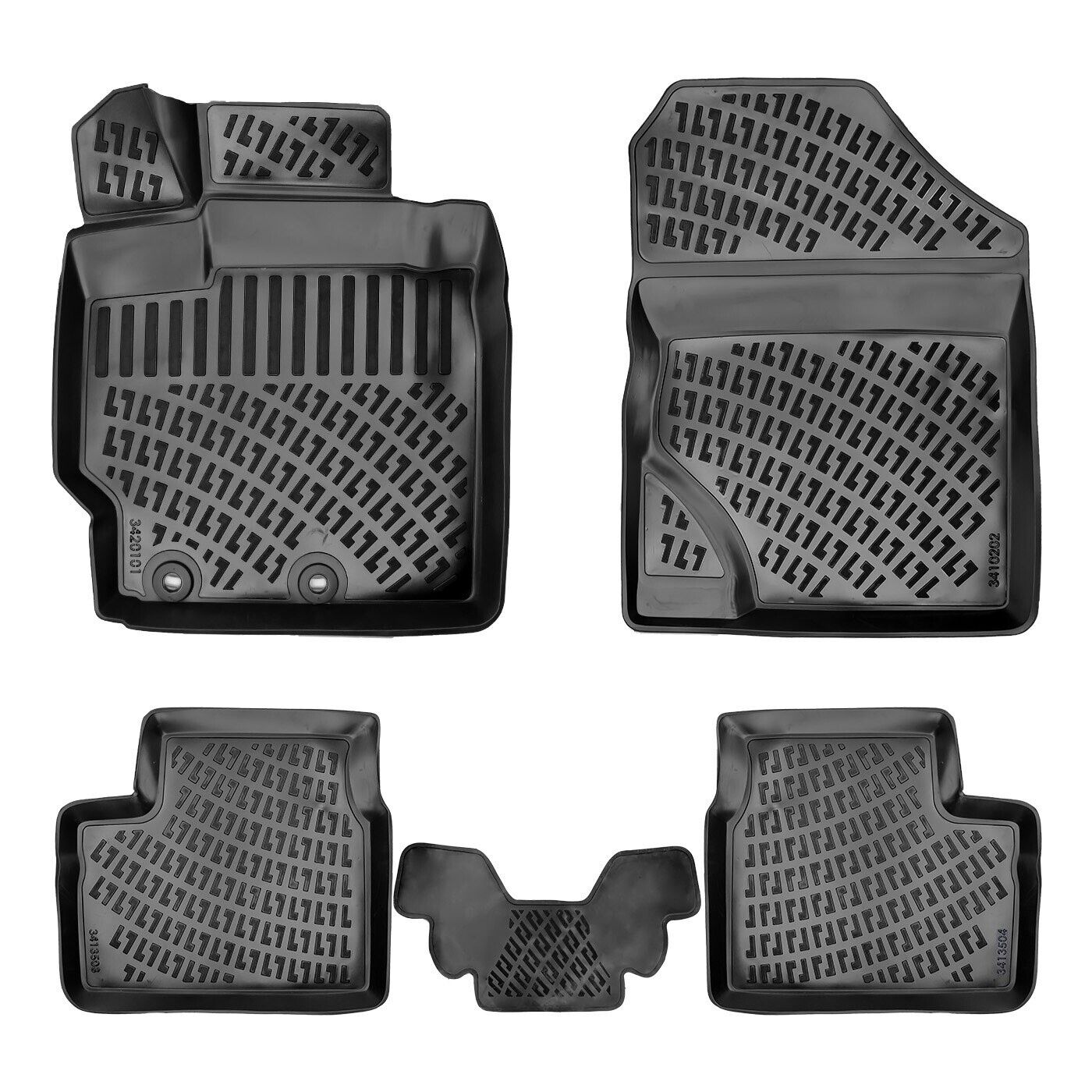 Floor Mats Liner Fits Toyota Yaris XP90 2005-2012 3D Molded All Weather Eco