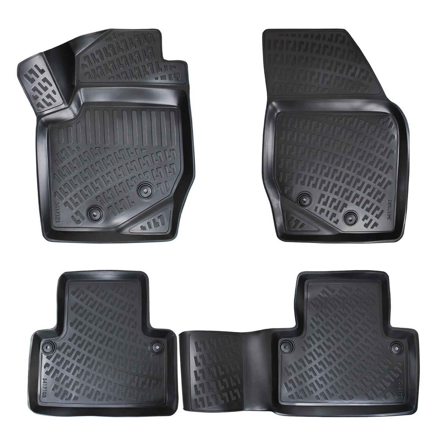 Floor Mats Liner For Volvo XC90 2002-2014 3D Molded Waterproof All Weather Eco