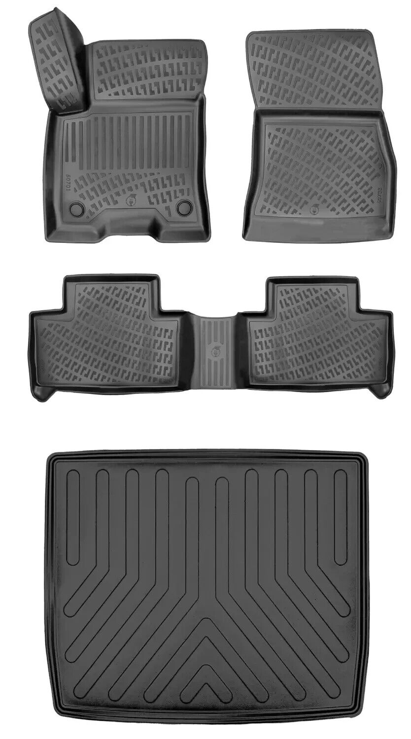 Floor Mats + UPPER Cargo Trunk Liner Fits Mercedes-Benz EQB 2022-2024 SET