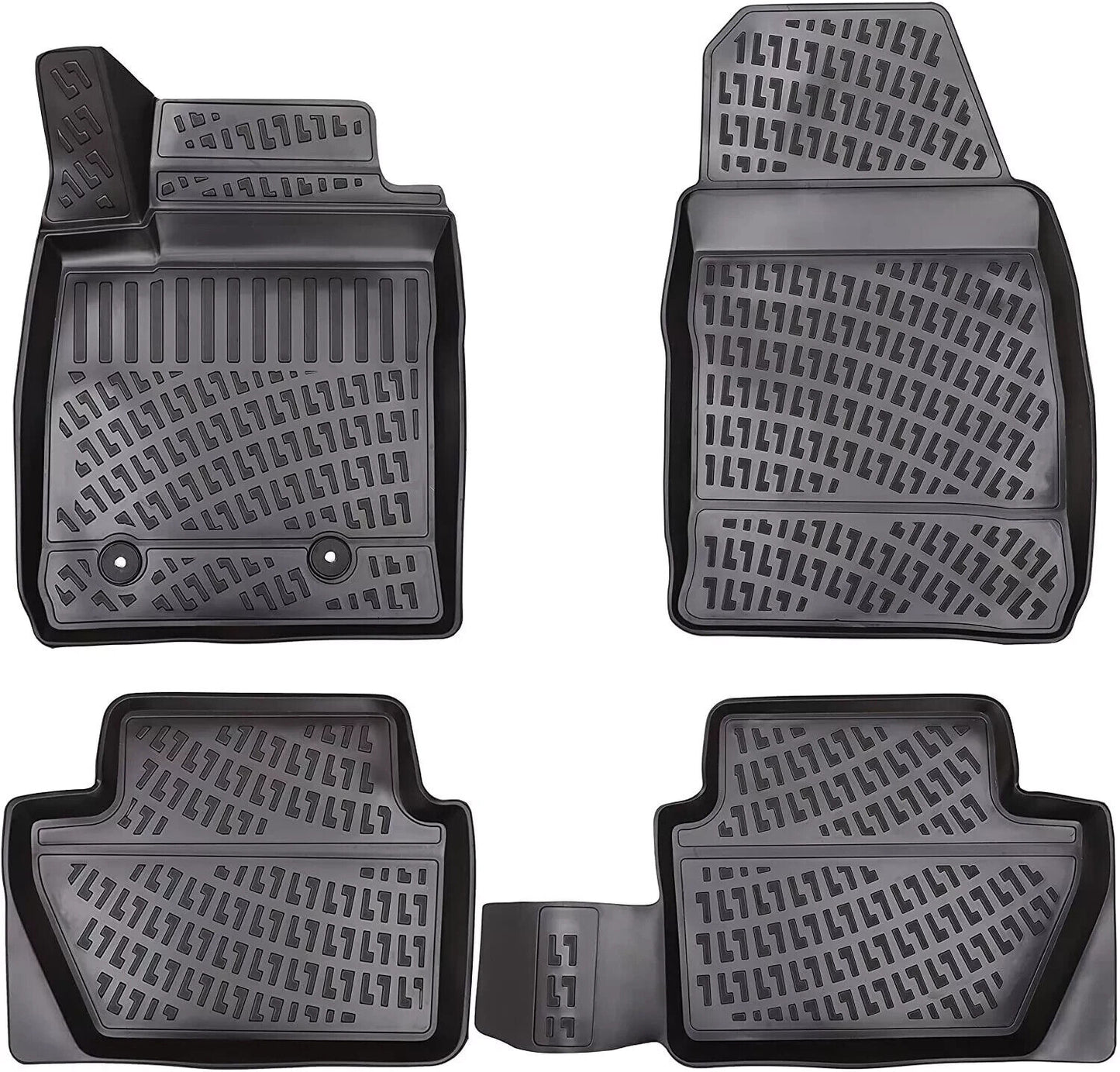 Floor Mats Liner Fits Ford EcoSport 2018-2022 Waterproof 3D Molded All Weather