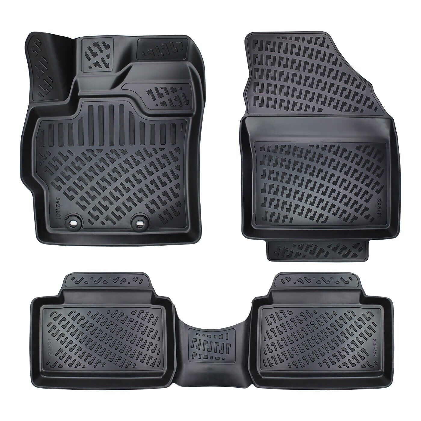Floor Mats Liner Fits Toyota Yaris Cross 2022-2024 Waterproof Eco All Weather 4x