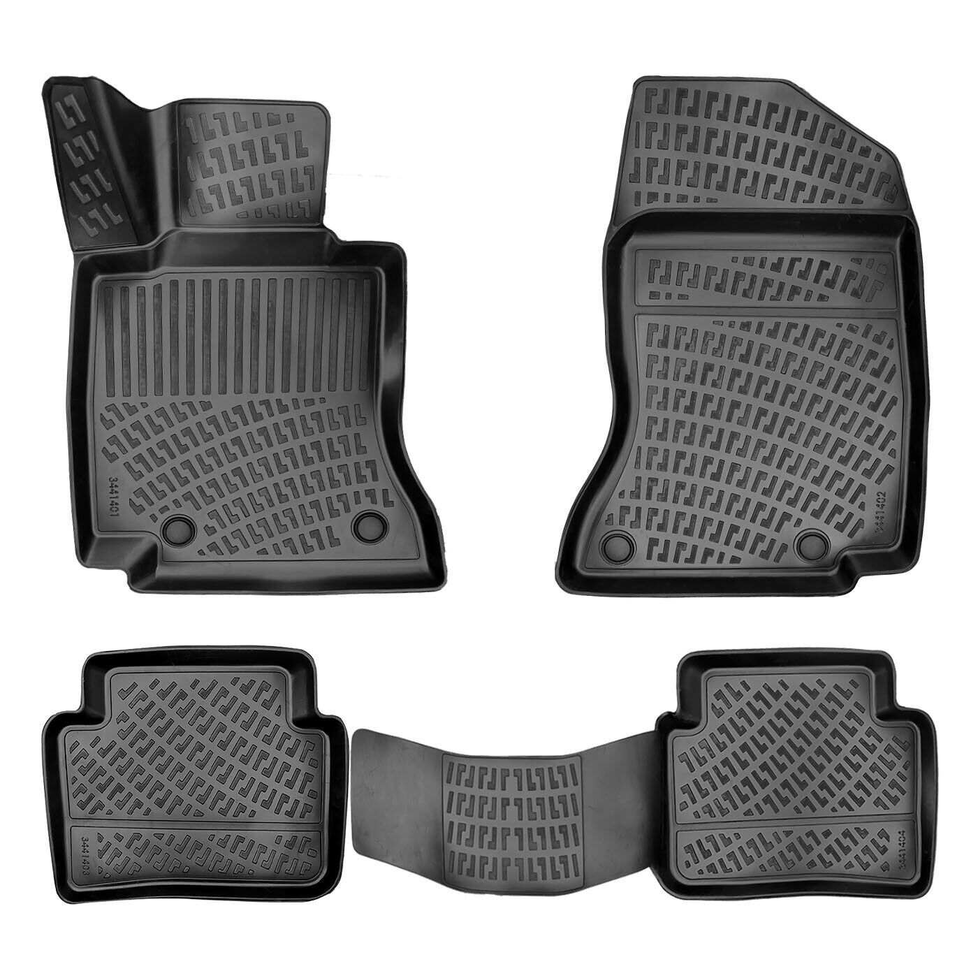 Floor Mats Liner Fits Mercedes C-Class W206 2022-2024 Waterproof 3D Molded Eco