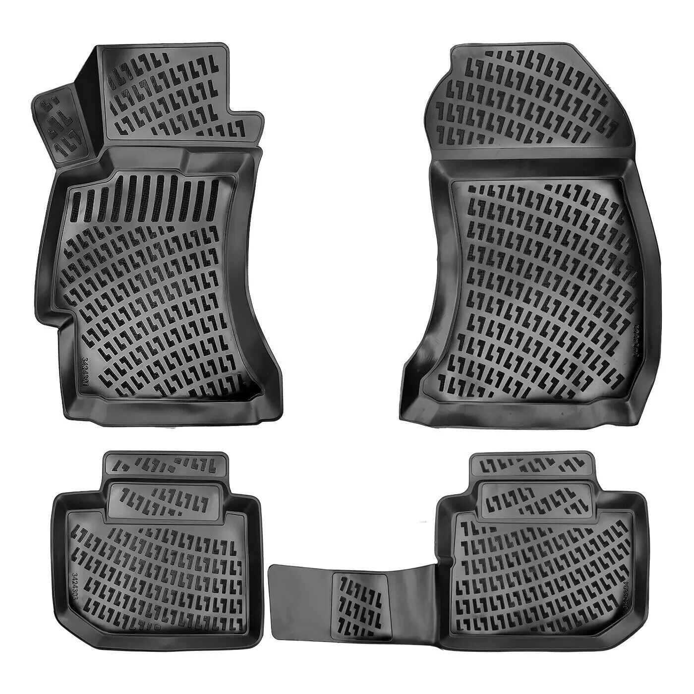 Floor Mats Liner Fits Subaru Forester 2009-2013 Waterproof 3D Molded Eco 4 Pcs