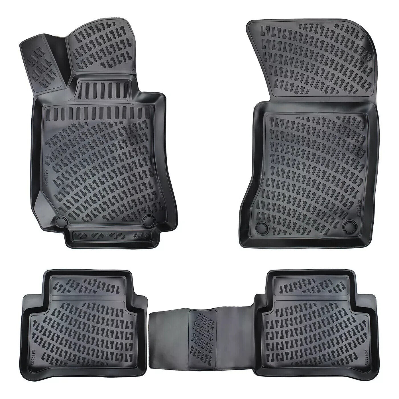 Floor Mats Liner Fits Mercedes E-Class W211 2004-2009 Waterproof 3D Molded Black