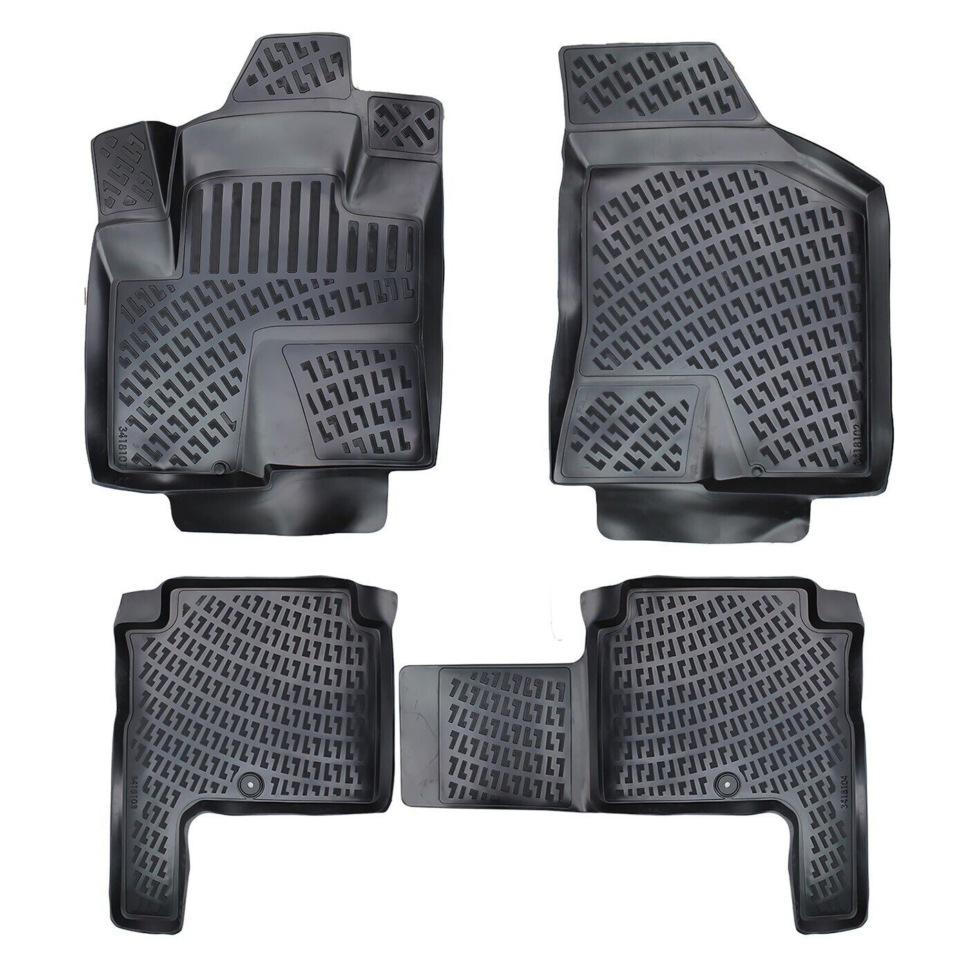Floor Mats Liner Fits Hyundai Santa Fe 2007-2012 Waterproof Car 3D Molded Eco