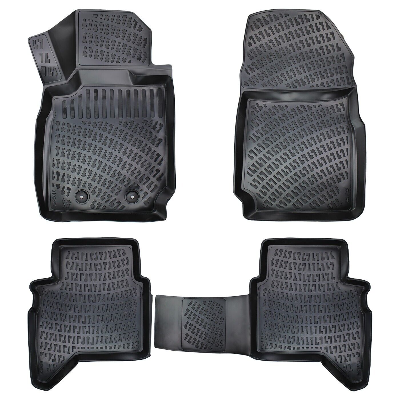 Floor Mats Liner For Ford Ranger 2011-2022 Waterproof 3D Molded All Weater Eco