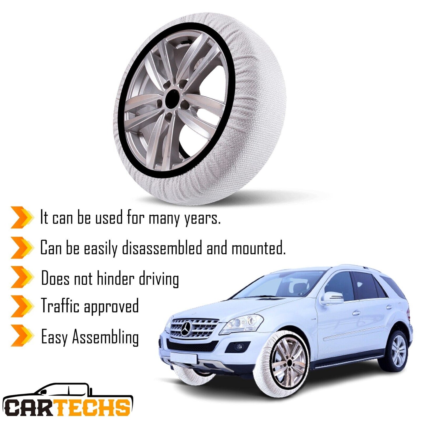 Car Tire Snow Socks For Winter SUPER-X Series Textile Snow Chain For All Car