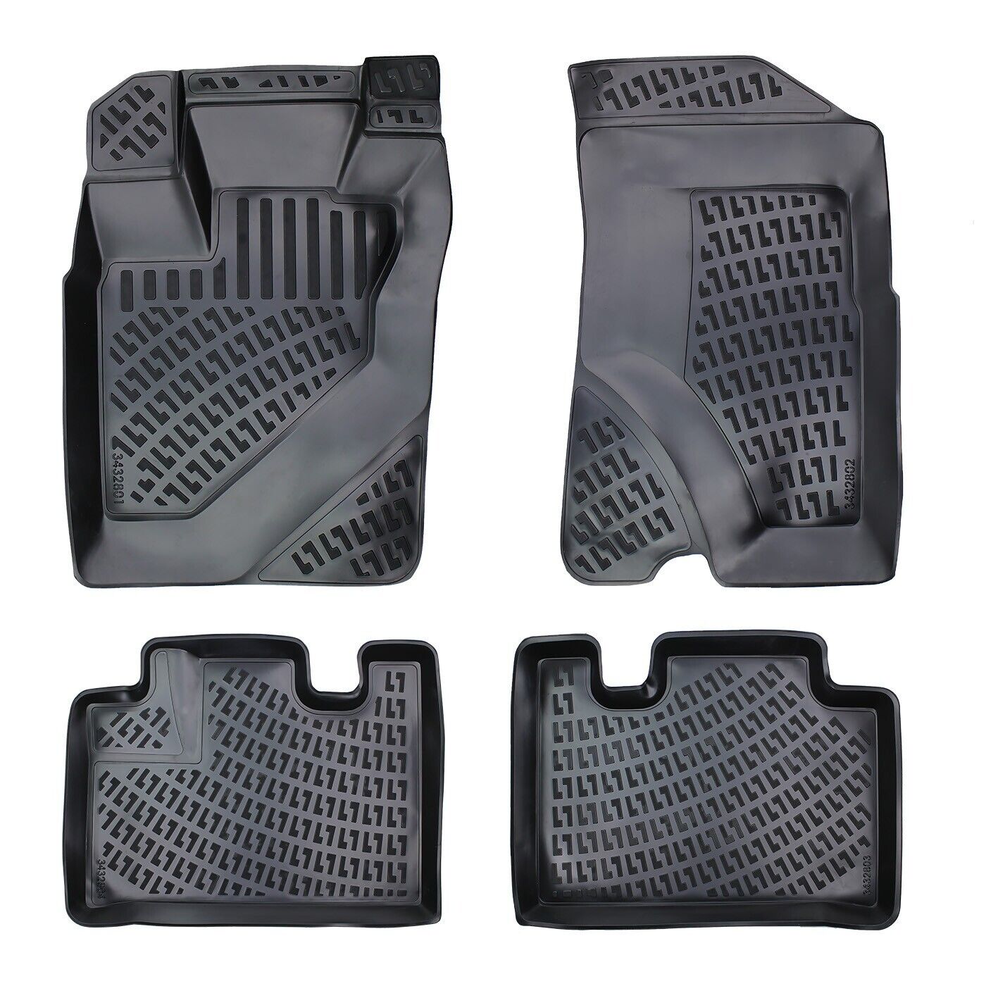 Floor Mats Liner Fits Honda CR-V 2002-2006 Waterproof 3D Molded Eco 4x