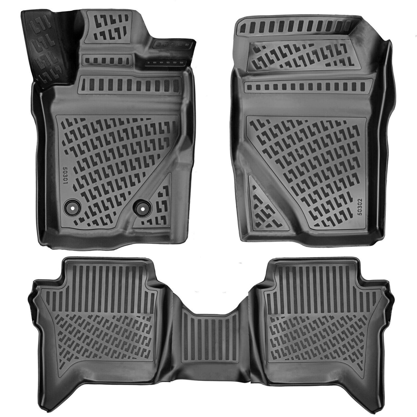 Floor Mats Liner Fits Ford Ranger 2023 All Weathers 3D Molded Eco 4x
