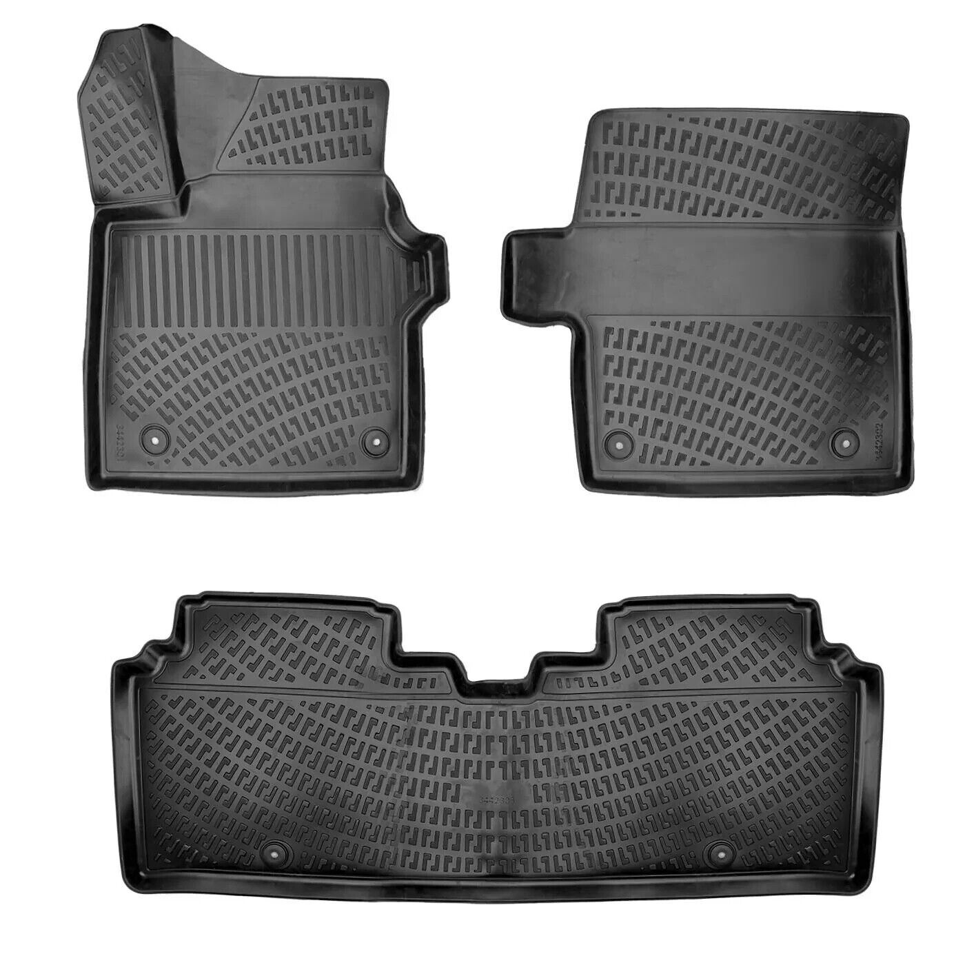 Floor Mats Liner Fits Kia EV6 2022-2024 Waterproof 3D Molded All Weather Black