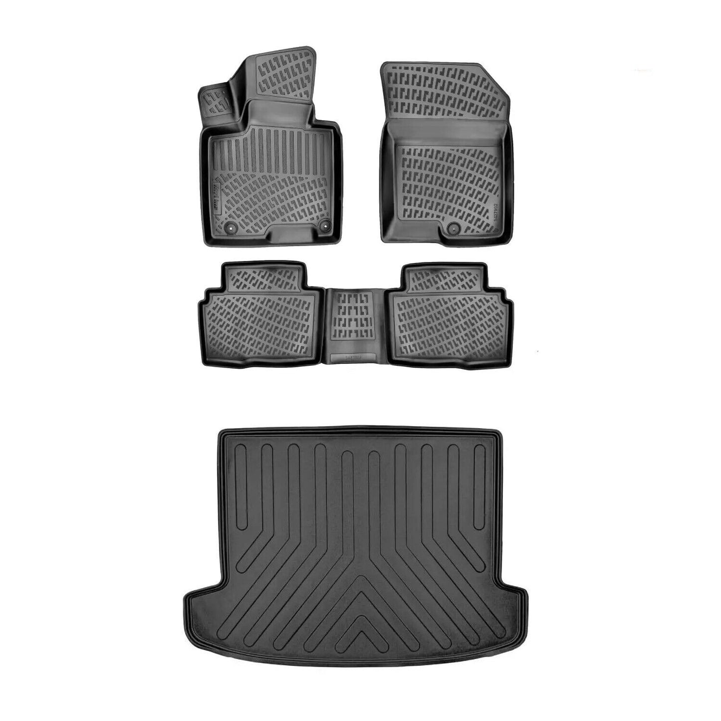 Floor Mats + Cargo Trunk Liner For Hyundai Tucson USA Hybrid 2022-2024 Eco SET