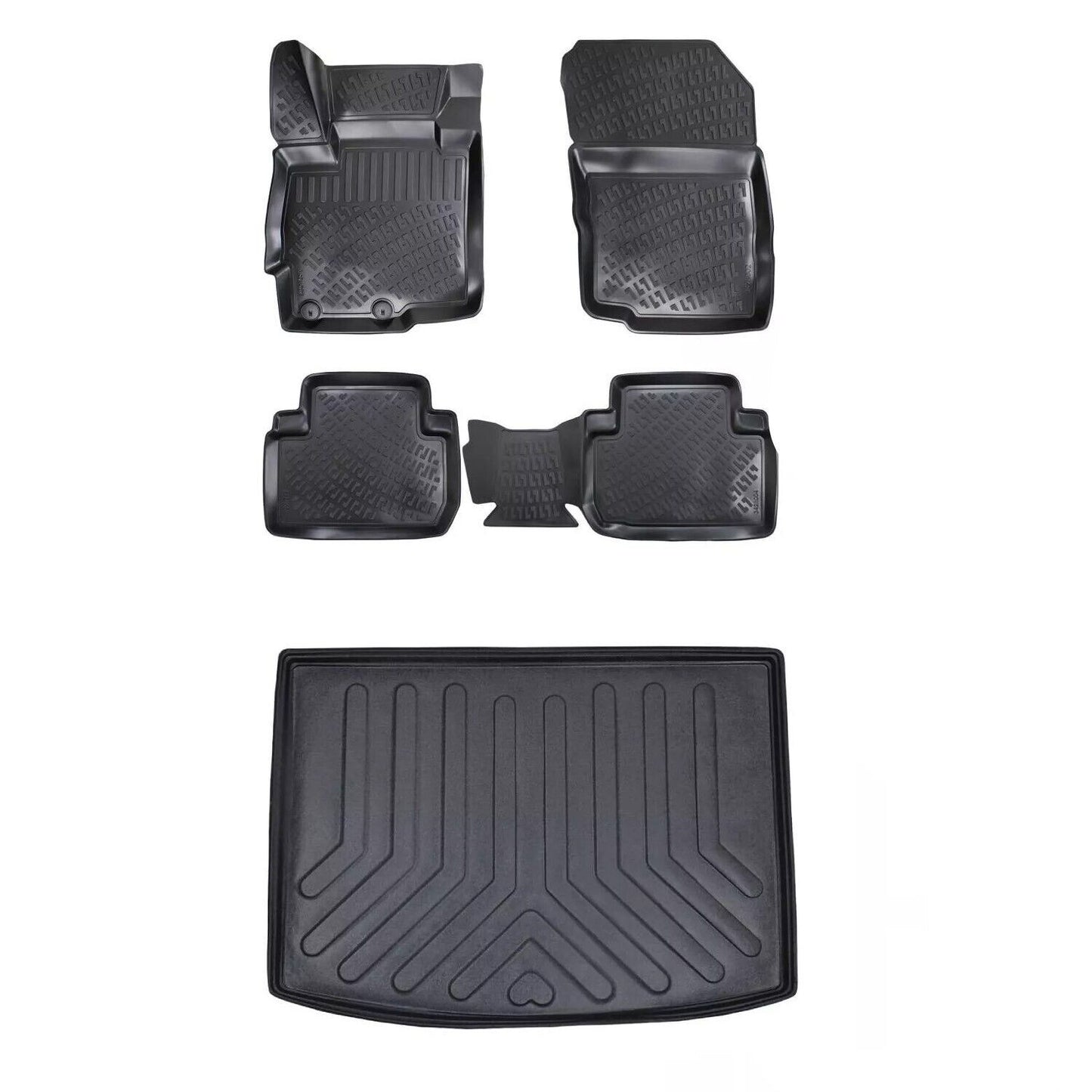 Floor Mats + Cargo Trunk Liner Fits Mitsubishi Eclipse Cross 2018-2024 3D SET 5x