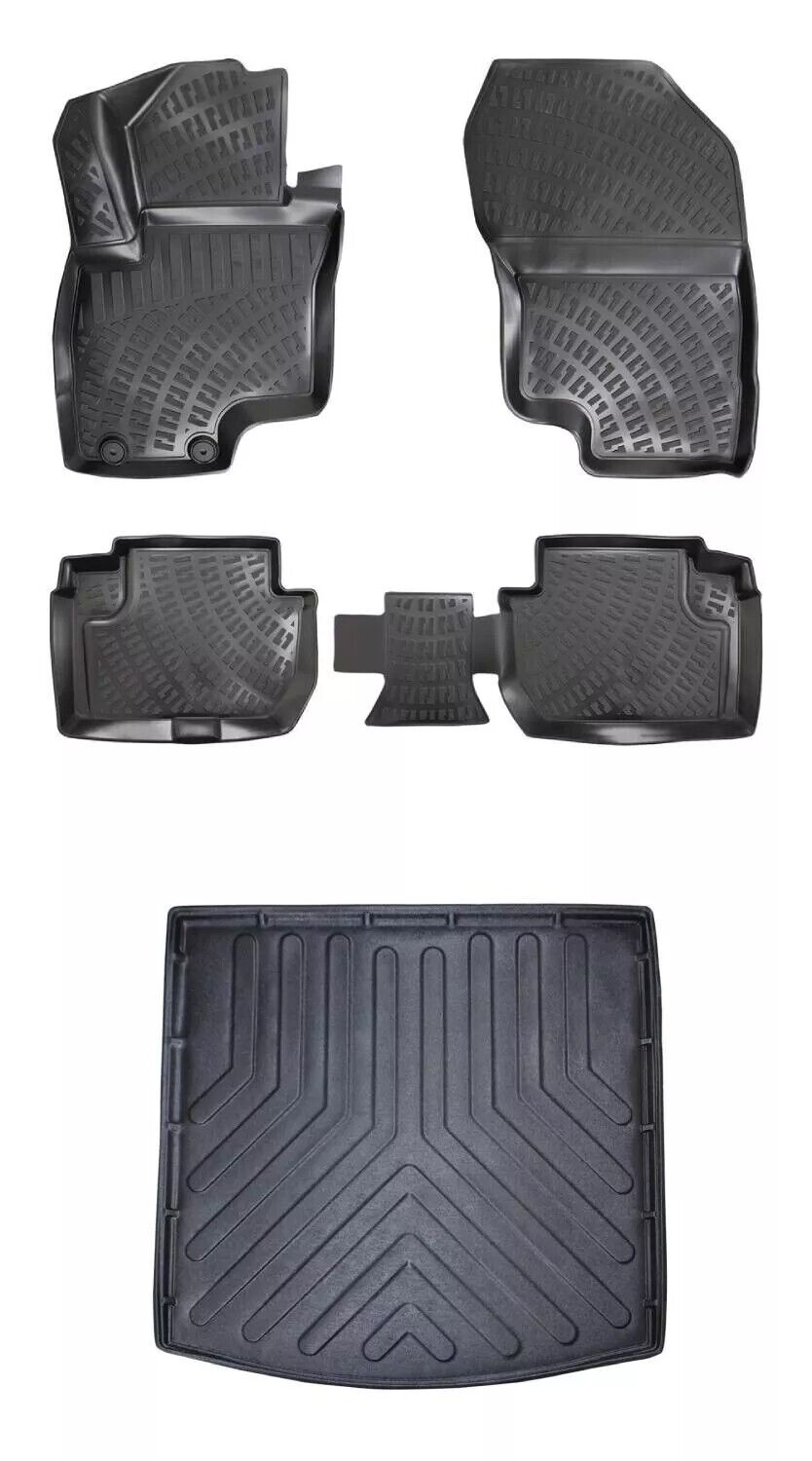 Floor Mat + Cargo Trunk Liner For Mitsubishi Outlander PHEV Hybrid 2020-2024 SET