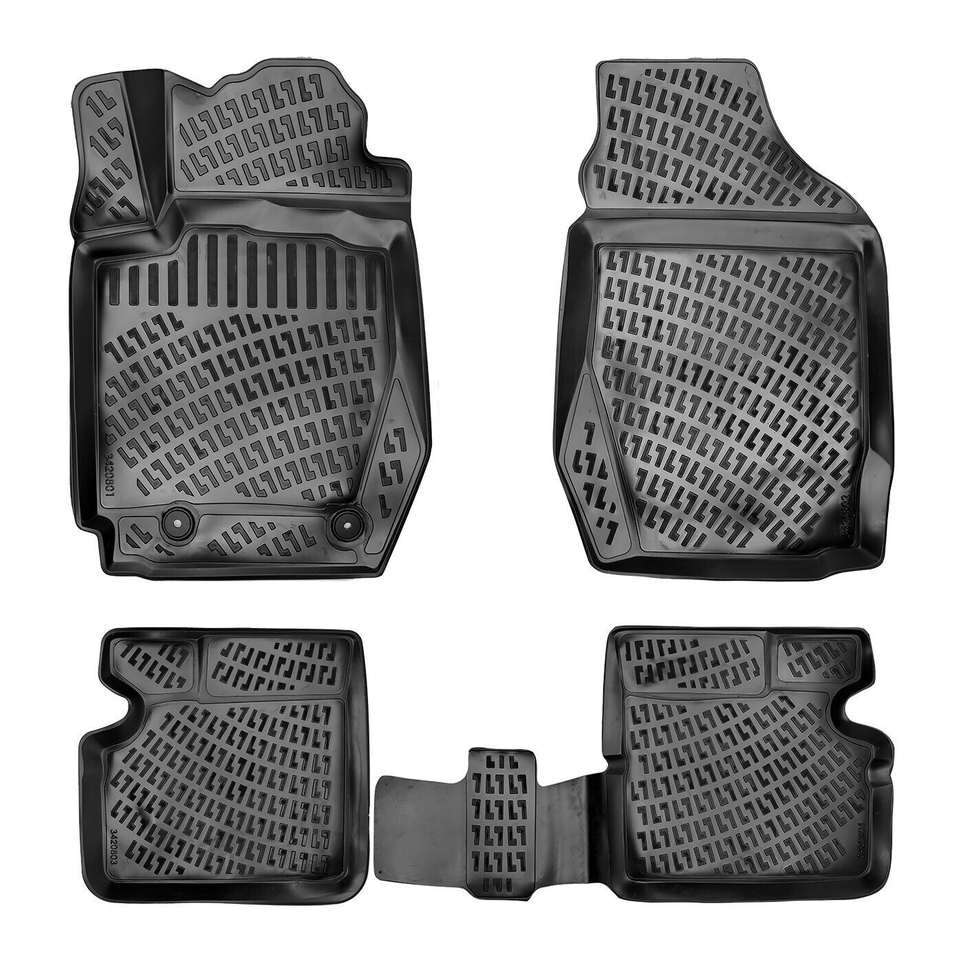 Floor Mats Liner Fits Toyota Corolla 2001-2006 (E120-E130) Waterproof 3D Eco