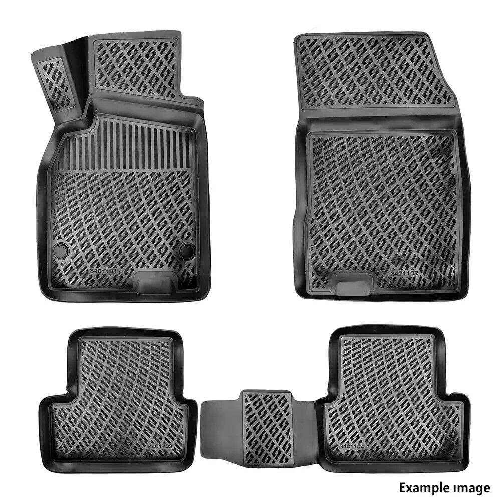Floor Mats Liner For Ford F-150 Super Crew 2009-2014 3D Molded Waterproof Black