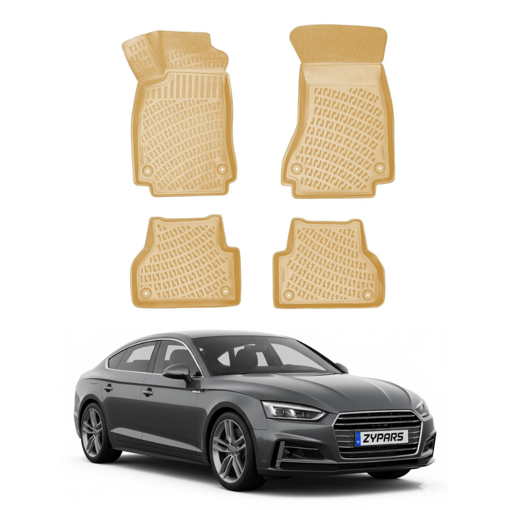 Audi A5 2016+ SD 3D Floor Mats - Beige