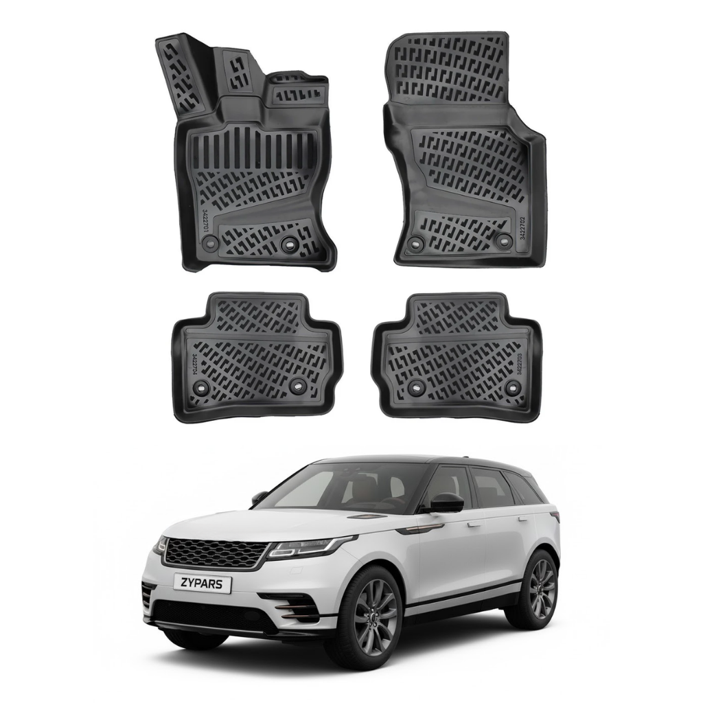Land Rover Range Rover Velar 2017+ SUV 3D Floor Mats - Black