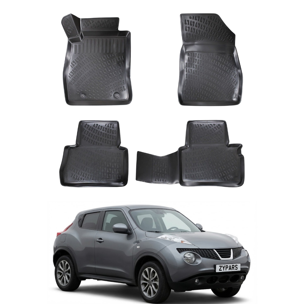 Nissan Juke 2010-2020 SUV 3D Floor Mats - Black